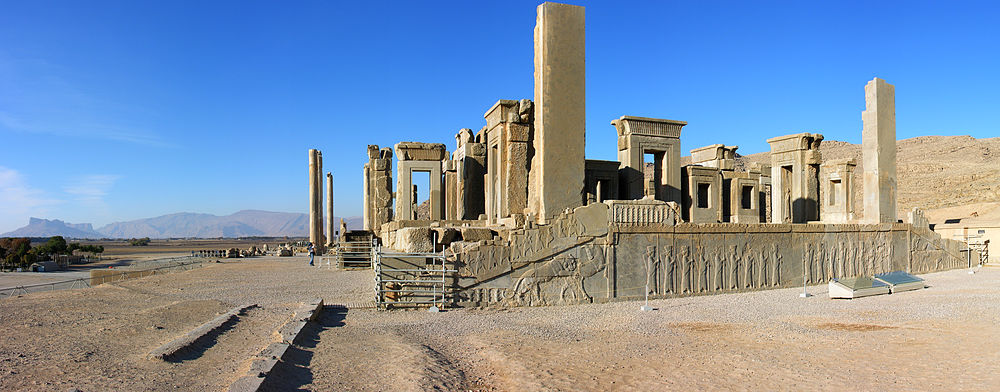 Palace of Darius the Great in Persepolis picture of ruins in persepolis